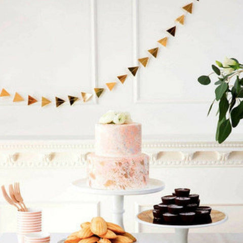 Gold and shiny garland from harlow and grey lifestyle shot