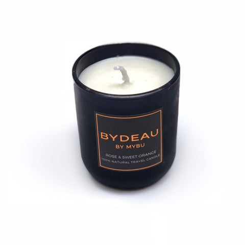 BYDEAU Travel candle | rose + orange scent | Gifts Hong Kong