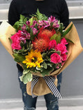 sunflower rose flower arrangement delivery