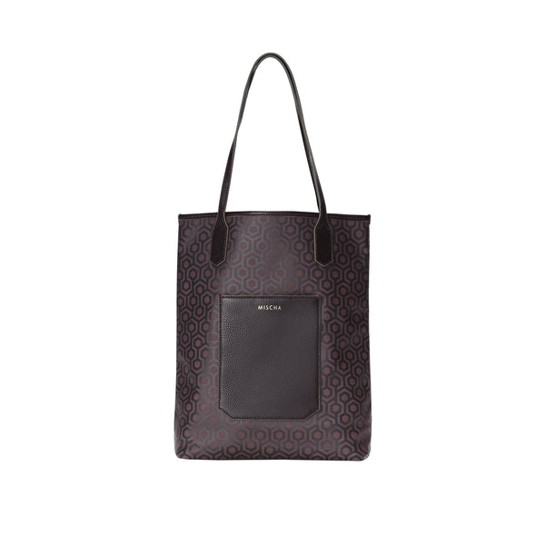 Product shot of MISCHA's rosewood tote