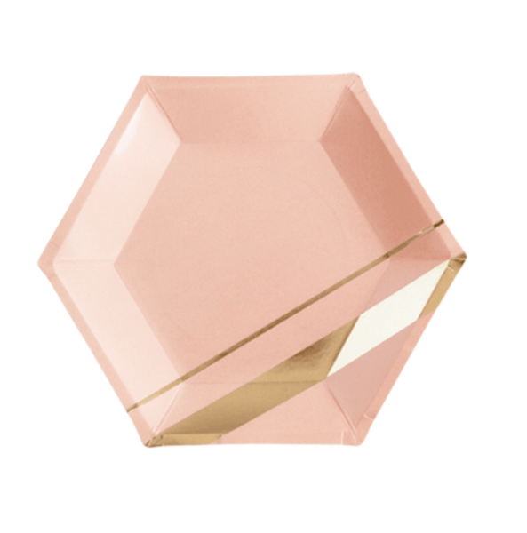 Harlow & Grey Goddess Collection Pink Plates