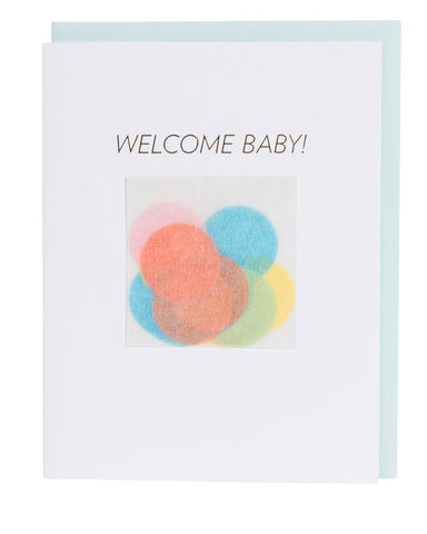 "Knot&Bow Welcome Baby confetti card¦ BYDEAU¦ Gifts for Baby