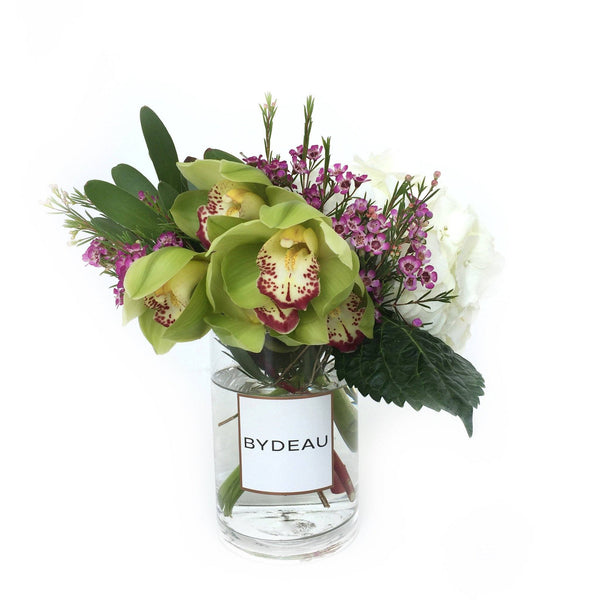 Orchids & Hydrangea Flowers in Vase Hong Kong