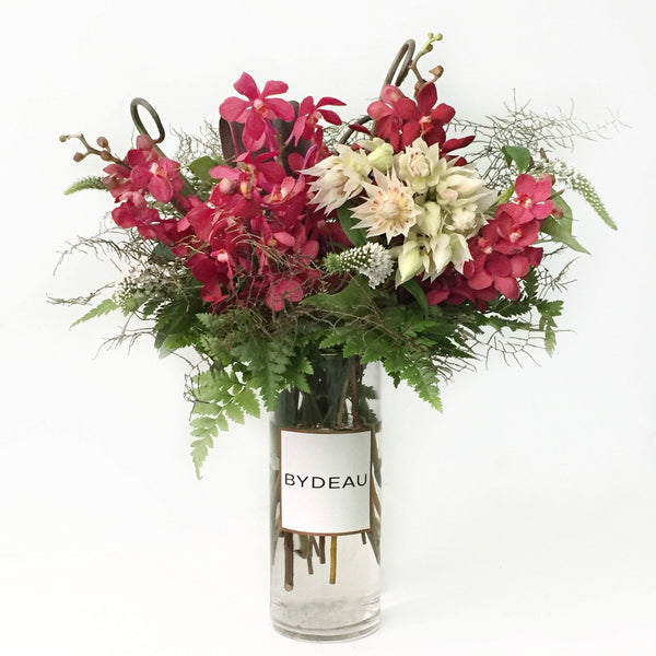 Red orchid Autumn arrangement | Hong Kong flowers