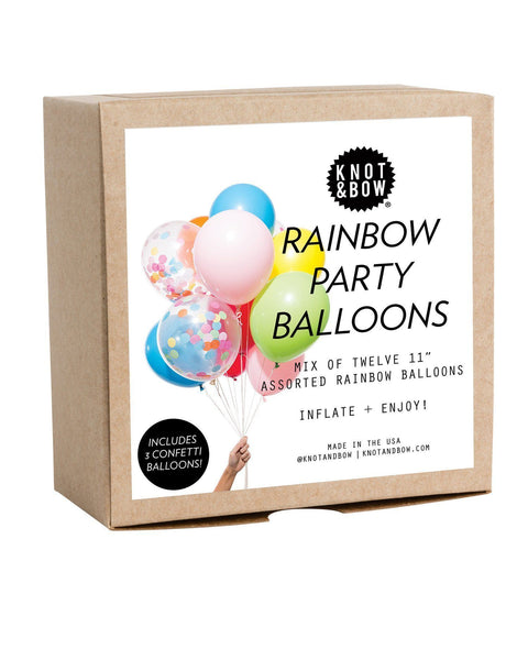 Knot & Bow rainbow party balloons Hong Kong