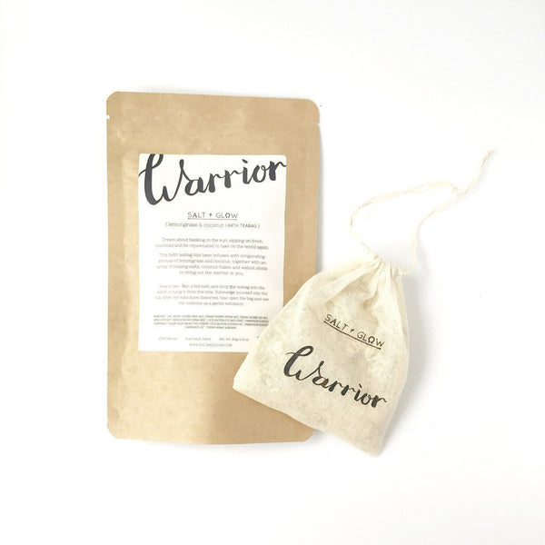 Salt and Glow bath tea bag- Warrior -BYDEAU - Gifts for Her