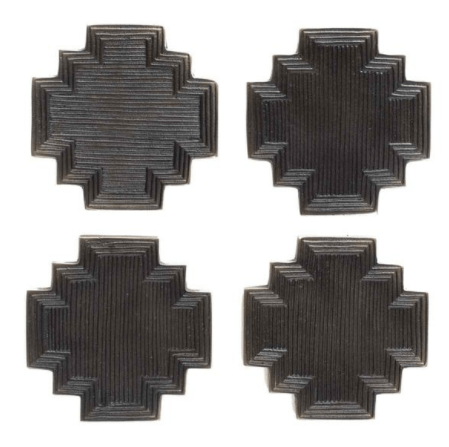 Zestt dark brown plated aluminum table coasters Hong Kong
